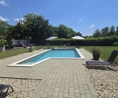 Istrien, Visnjan: Apartment mit beheiztem Pool und Garten