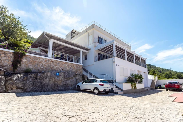 Spacious home for sale with a pool and a view in Croatia