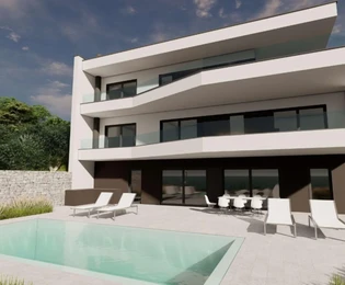 Modern villa for sale with sea view in Croatia