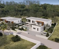 Marina, Vinišće, stavební pozemek 632 m2, se stavebním povolením na vilu