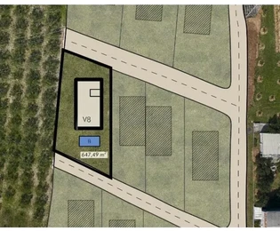 Kaštel Novi, Rudine, stavebný pozemok 647 m2