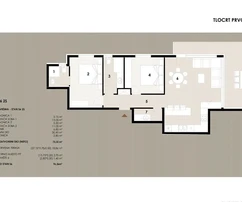 Apartment on the first floor, two-room, near the sea and beach S6