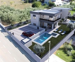 Modernes Duplexhaus in Medulin zu verkaufen in Kroatien