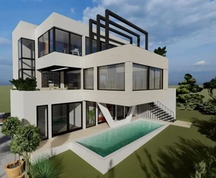 Exkluzív villa medencével, 200 m-re a tengertől, Isztria, Medulin