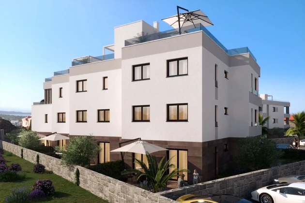 Zadar-Zaton - Appartement moderne avec terrasse sur le toit, à 80 m de la plage