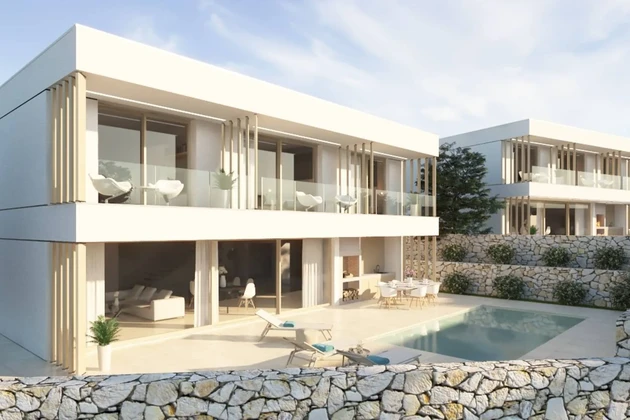 Modern villa medencével eladó Supetarban Horvátországban
