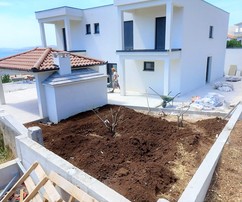 Villa spacieuse à Ciovo avec vue sur la mer et piscine