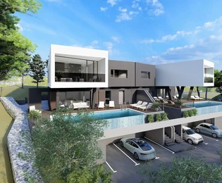 Tengerre néző, luxusvilla Segetben eladó Horvátországban