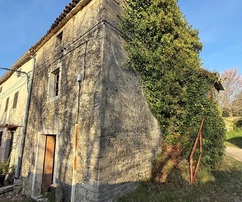 Istria, Krasica: Kamenný dom s výhľadom na more