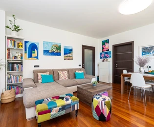 Dubrovnik, Zaton : Appartement deux pièces avec jardin et deux places de garage