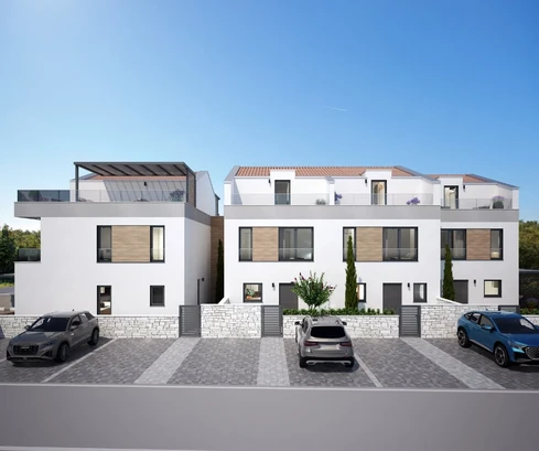Poreč - Villetta a schiera di nuova costruzione vicino al mare