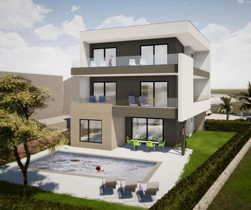 Appartement de luxe à vendre en bord de mer à Omišalj en Croatie