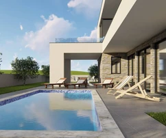 Maison paisible avec piscine à vendre à Peruški en Croatie