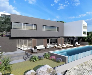 Villa mit Meerblick in Seget zu verkaufen in Kroatien