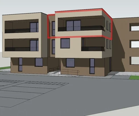 Vodice – preventa – apartamento S11 con vista al mar, 67,37 m², 2º piso