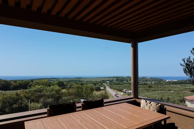 Isztria, Tar-Vabriga - Luxus penthouse panorámás tengeri kilátással