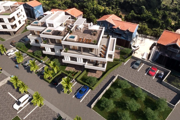 Zadar-Zaton - Moderní byt s terasou na střeše, 80 m od pláže
