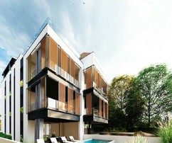 Luxury apartments first row to the sea