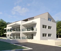 Tágas lakás új épületben, tengerre néző kilátással, Rovinj, ISZTRIA