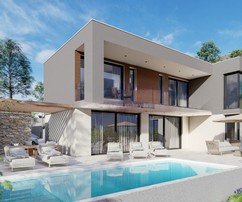 Luxury villas with sea view near Trogir
