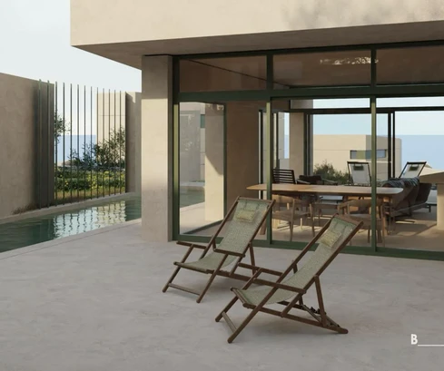 Brač, Sutivan, modern villa három hálószobával, medencével és tengerre néző kilátással