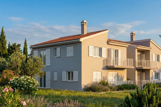 Istria, Poreč: Moderný trojizbový byt na prízemí s terasou