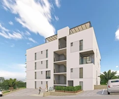 Okrug Gornji, appartamento con due stanze al terzo piano con terrazza sul tetto di 65,10 m²