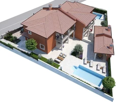 Modern semi-detached home with a pool for sale in Buje in Croatia