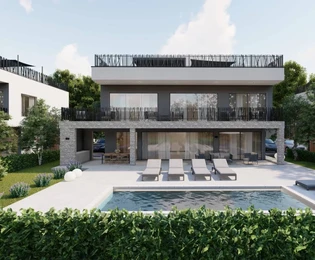 Villa en venta en Poreč cerca de la playa con vistas panorámicas en Croacia