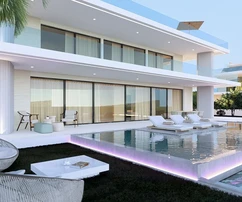 Villa de lujo con vista panorámica a Sukošan y las islas