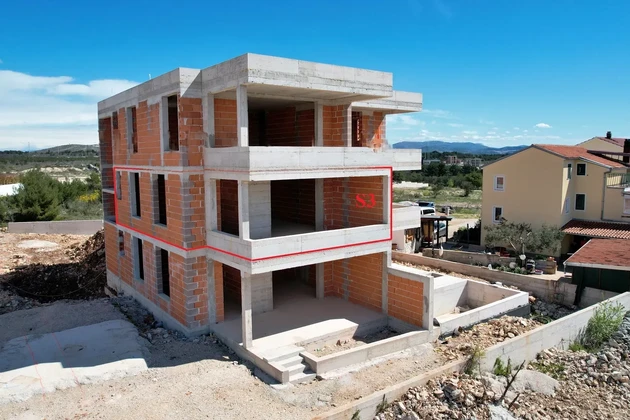 Vodice - Wohnung S3 im 1. Stock mit Panoramablick auf das Meer