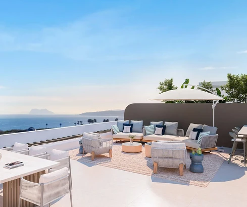 Modern apartments with sea view near the beach in Estepona