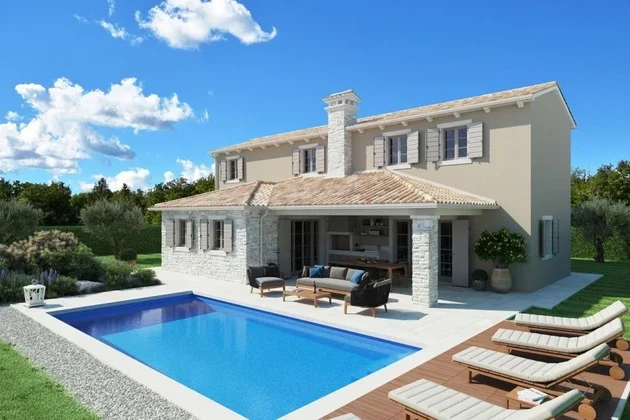 Bellissima casa in pietra con piscina, Istria, Barban