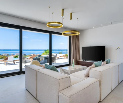 Modern villa with a pool for sale in Podstrana in Croatia