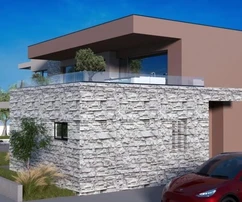 Villa in costruzione con vista mare, Istria, Svetvinčenat