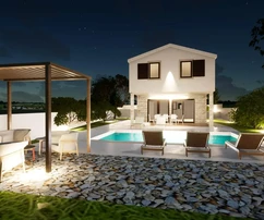 Villa con piscina in vendita in una zona tranquilla di Svetvinčenat in Croazia