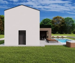 Villa moderna in vendita immersa nella natura vicino a Tinjan in Croazia