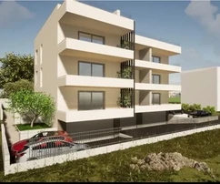 Čiovo, Okrug G., appartamento con 2 camere da letto 76 m2 + terrazza sul tetto 77 m2, piscina, vista