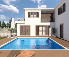 Modern, designer villa medencével, Isztria, Poreč