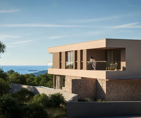 Rogoznica, Zaselo, stavebný pozemok 556 m² s projektom na vilu, výhľad