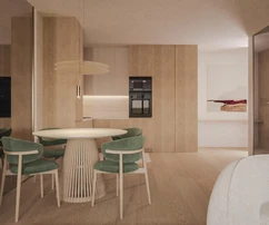 Istria, Umag, Green Tower Residence, dwupokojowe mieszkanie z tarasem na 4. piętrze