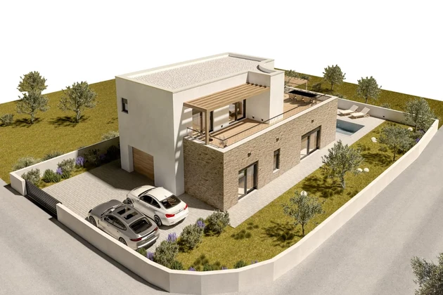 Vodice, OBRA NUEVA, casa con piscina, 176,40 m²