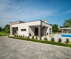 Moderní luxusní vila s bazénem a výhledem na moře, Istrie, Labin