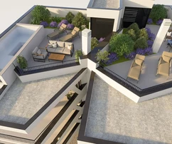 Okrug Gornji, luxusný penthouse so strešnou terasou