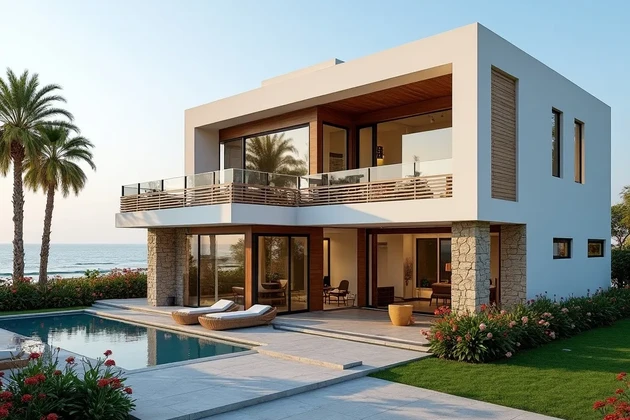Vetrina: Villa familiare sulla spiaggia con vista panoramica sul Golfo Arabico