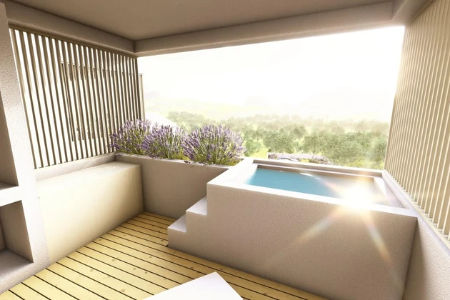 Srinjine, appartamento con tre camere al terzo piano con terrazza e due posti auto