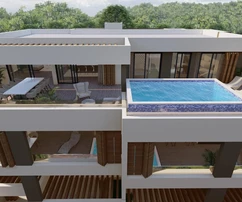 Appartement à vendre avec vue panoramique sur Primošten en Croatie