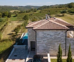 Istria, Momjan: Villa de lujo con vistas panorámicas