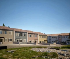 Istria, Rovinj surroundings, Putini, three-room apartment 84.08 m² with garden and covered terrace on the ground floor