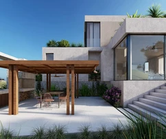 Modern villa tengerre néző panorámával eladó Rogoznicán Horvátországban